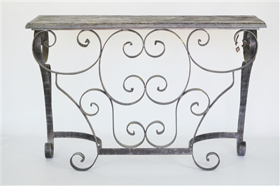 Solera - Iron and Wood Entry Hall Console Table