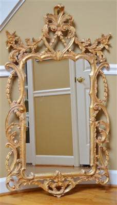 Labarge Italian Gilded Wood Frame Wall Mirror