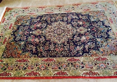 Oriental Rug with Pad