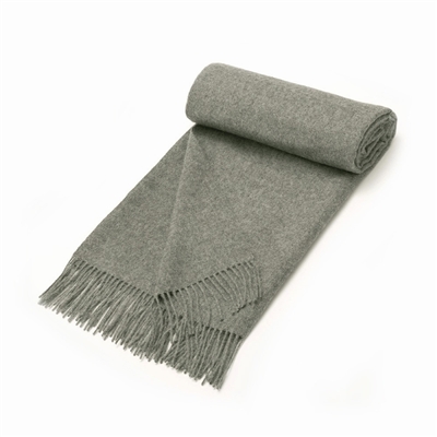 Gray Alpaca Throw