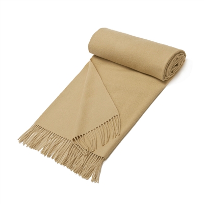 Beige Alpaca Throw