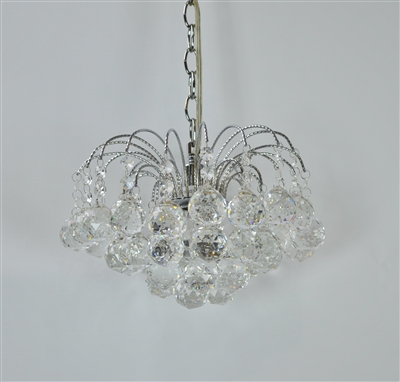 Snowball Crystal Chandelier by Ercole